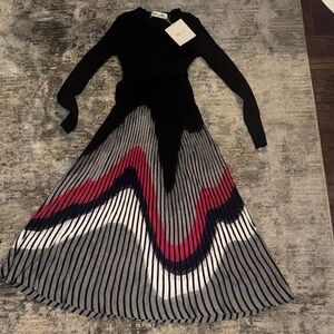Diane Von Furstenberg Black Knit Dress